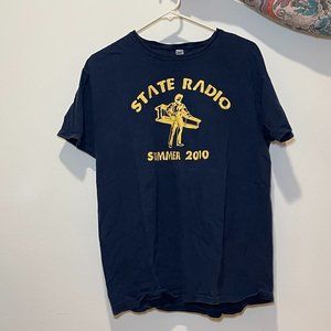 State Radio Band T-Shirt from Summer 2010, Navy Blue, Men's Medium
